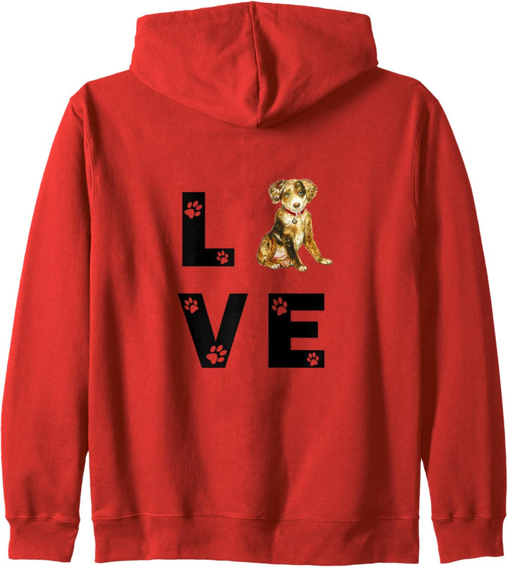 AUSTRALIAN SHEPHERD Hund Love Hundebesitzer Geschenk Kapuzenjacke