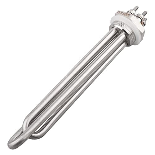 AIICIOO Heizelement Edelstahl 1 Zoll 2U 24V 900W, 24V 900W