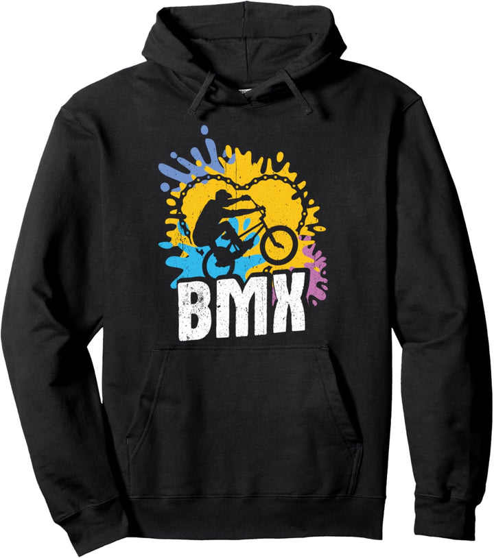 BMX Vintage Fahrrad Fans Geschenk Jungs Jugend BMX Zubehör Pullover Hoodie