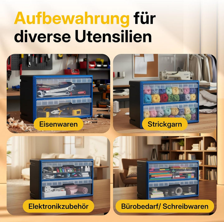 NORTHSKY Kleinteilemagazin Organizer (2 Schubladen), 2 Schubladen