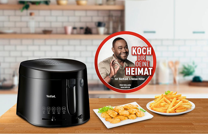 Tefal FF1078 Maxi Fry Fritteuse | Cool Wall Technologie | bis zu 1,2 kg Fassungsvermögen | einklappb