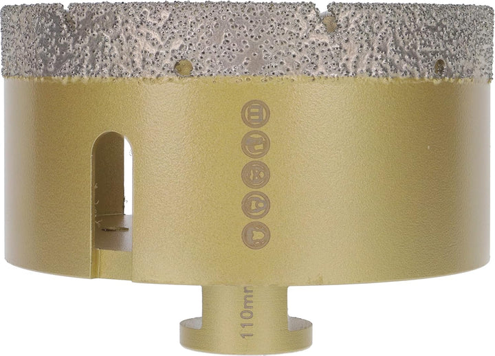 PRODIAMANT Profi Fliesenbohrer Fliese 110 mm x M14 Diamantbohrer Winkelschleifer für trockenbohren i