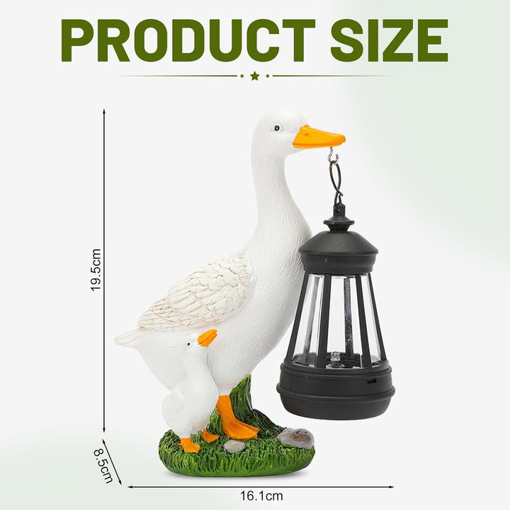 Garten Deko Figuren für Aussen mit Solar Laterne – Lustig Wasserdicht Solarlampe Figur Gartendeko fü