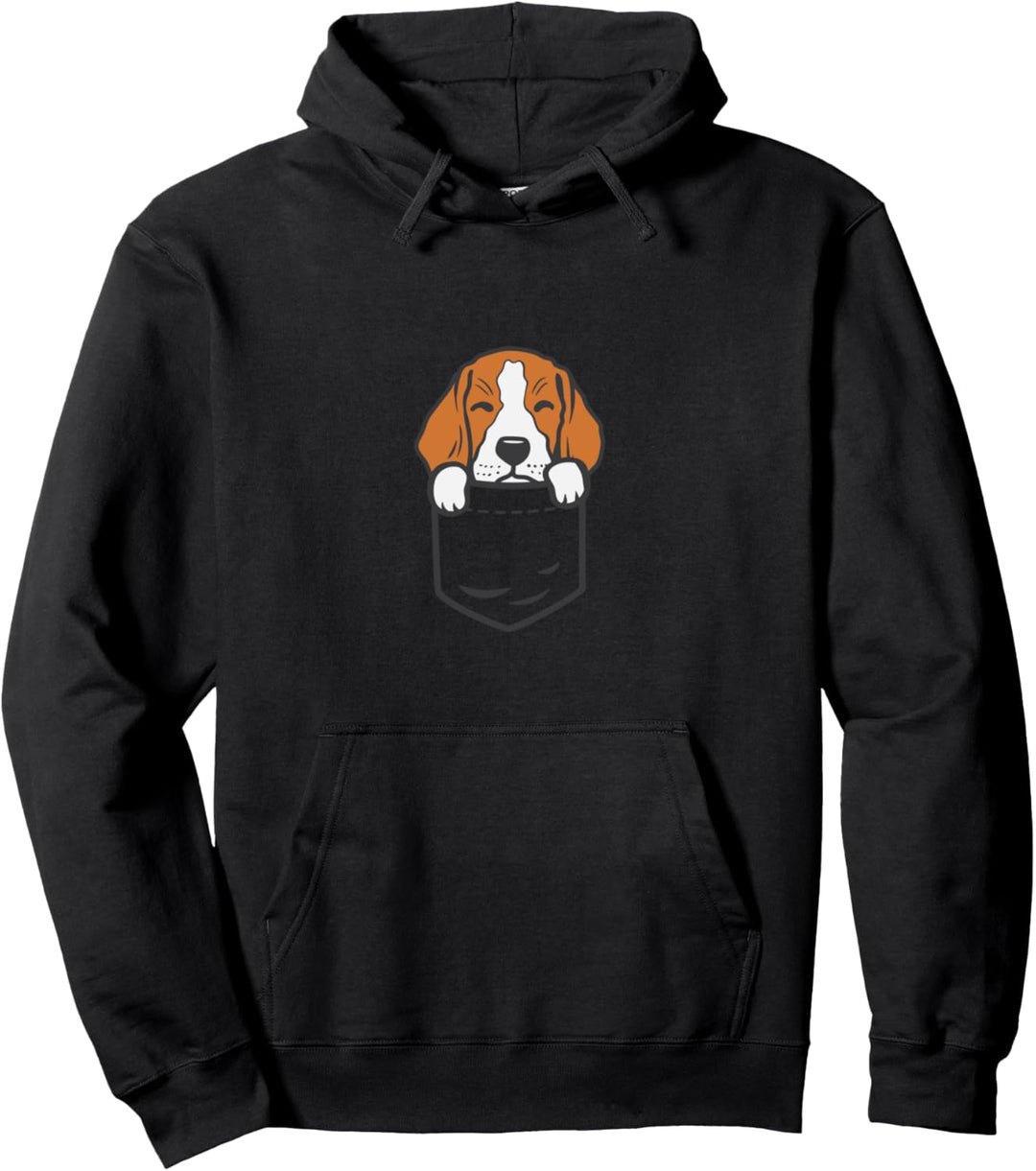 Pocket Beagle Cute Animal Pet Hound Dog Lover Owner Gift Pullover Hoodie
