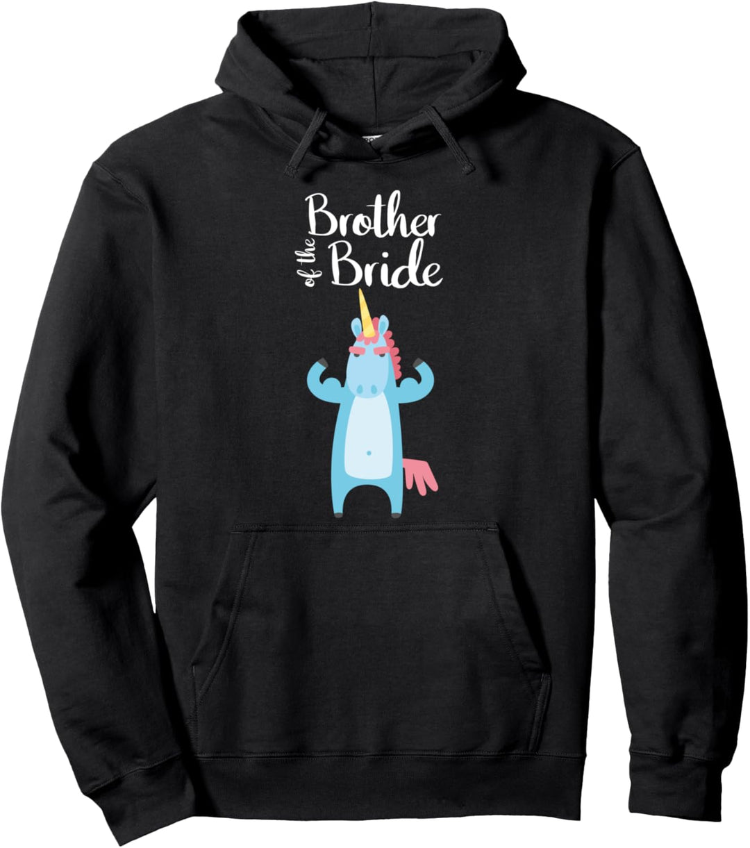 Geschenk für den Bruder der Braut, Einhorn, Junggesellenabschied, Hochzeitsgeschenk Pullover Hoodie