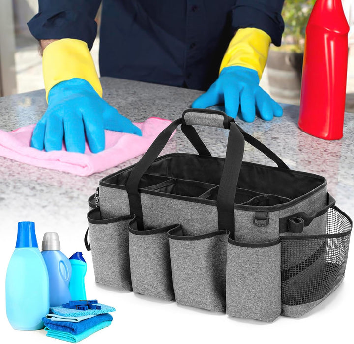 HODRANT Extra Grosser Reinigungs Caddy Organisator, mit Stabilem Pad &amp; Griffen, Reinigungs Aufbewahr