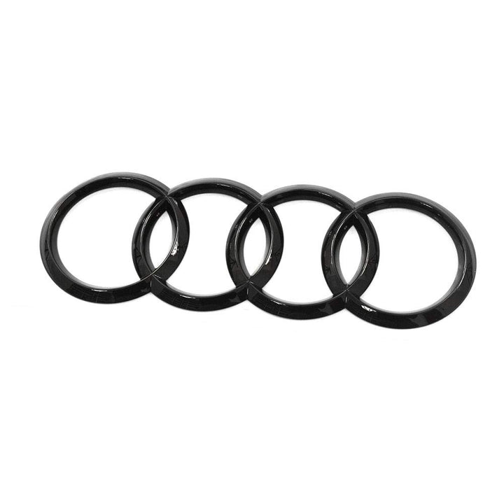 Audi 4M0071802 Ringe Zeichen schwarz Heckklappe Black Edition Emblem Logo Aufkleber, für Q7/SQ7 (Typ