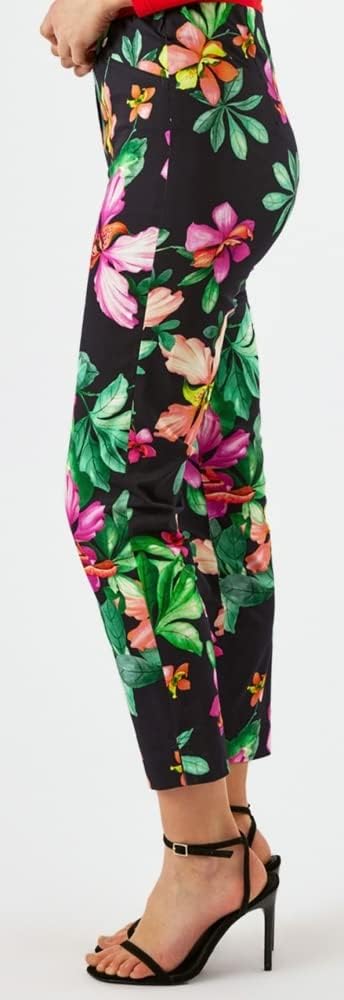 Robell, Rose09 leichte Sommerhose mit floralen Druck 40, 40