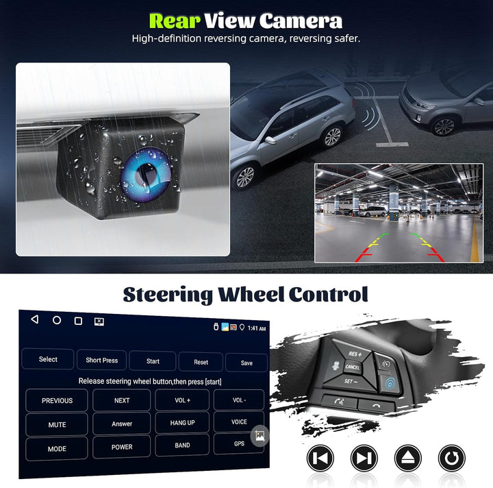 Android 15, 4G+64G CAMECHO Autoradio für Hyundai I30 2006-2011 mit Wireless Carplay Android Auto, 9