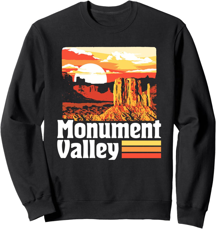 Retro Monument Valley Utah Arizona Vintage Poster Style Sweatshirt