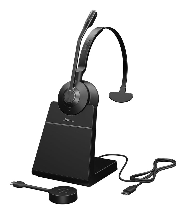 Jabra Engage 55 SE Mono Headset UC, Link 400c DECT Adapter, Engage 55 SE Deskstand, 1,2 m USB-C auf