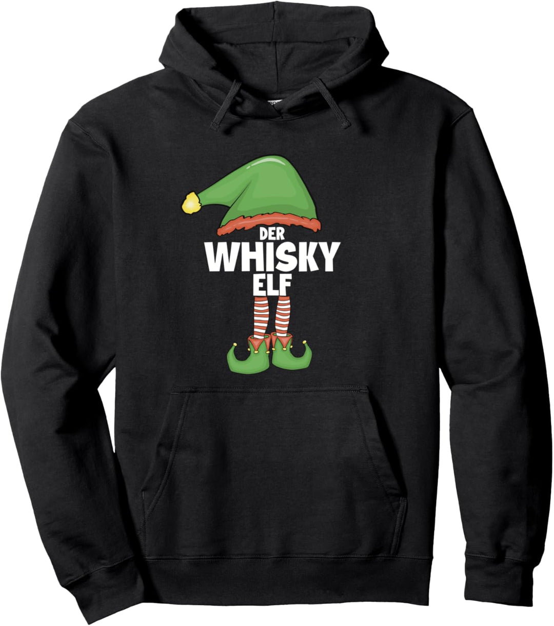 Weihnachtsoutfit Familie Xmas Weihnachtsshirt Whisky Elf Pullover Hoodie