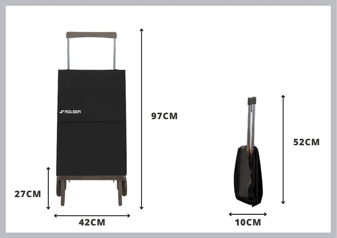 Klappbarer Einkaufstrolley Rolser Plegamatic MF 2 Räder - Klein, Klein