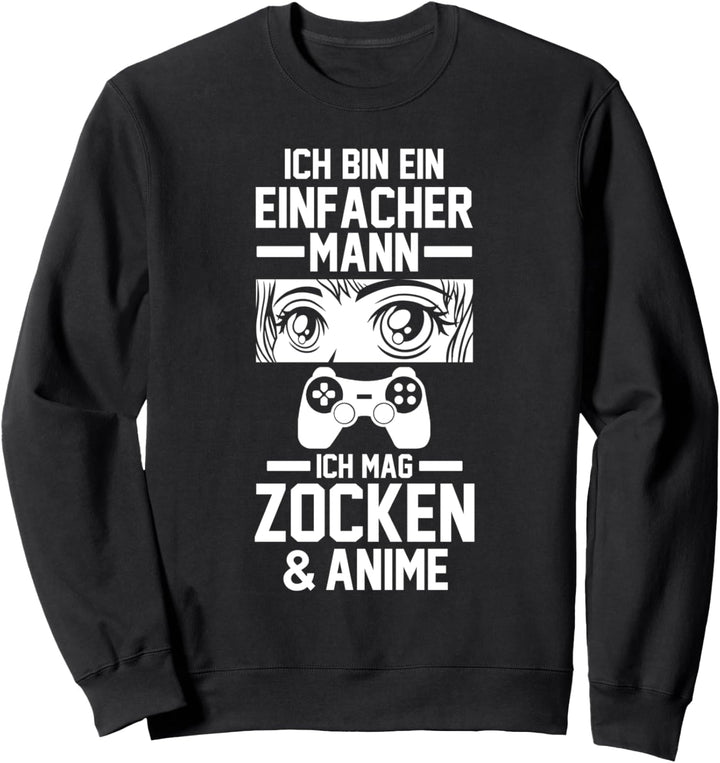 Gaming Anime Gamer Zocker Sweatshirt