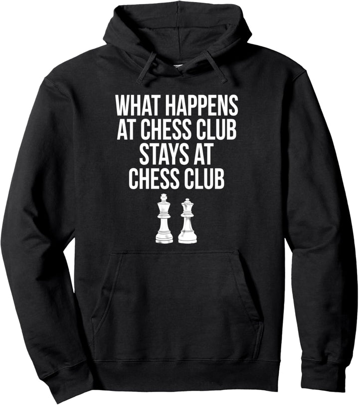 Lustiger Schachclub Spielbrett Schachspieler Pullover Hoodie