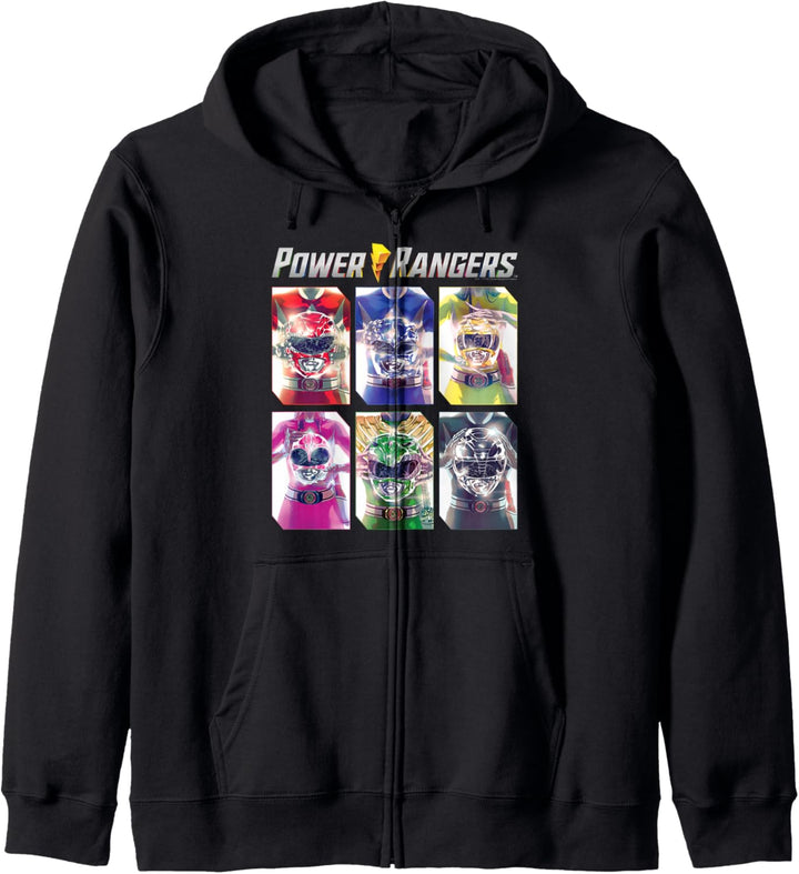 Power Rangers Graphic Color Character Helmet Panels Kapuzenjacke
