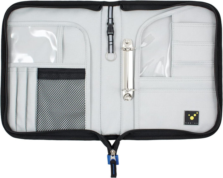 tee-uu TRIP Organizer Fahrtenbuchmappe mit Ringbuchmechanik DIN A5 Hochformat (blau), Blau