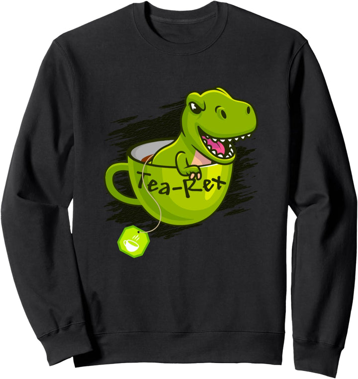 T-Rex Tea Rex Dino Tyrannosaurus - Tea Rex Sweatshirt
