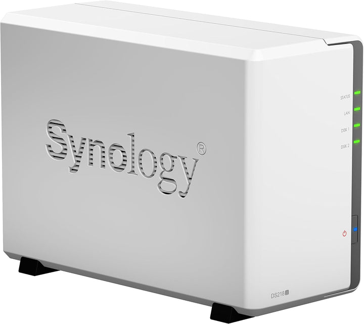Synology DS218J 8TB 2 Bay NAS Lösung | Eingerichtet mit 2 x 4TB Seagate IrownWolf Fährt Seagate Iron