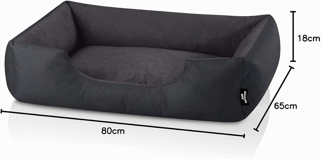 BedDog Hundebett Zara, Hundekissen mit abziehbaren waschbaren Bezug, Hundekorb, Hundesofa, für mitte