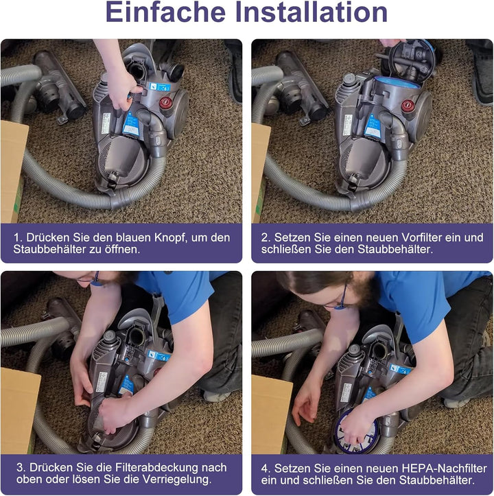 2 Set Ersatzfilter für Dyson DC19 DC20 DC21 DC29 Staubsauger with Vorfilter and HEPA-Nachfilter Stau