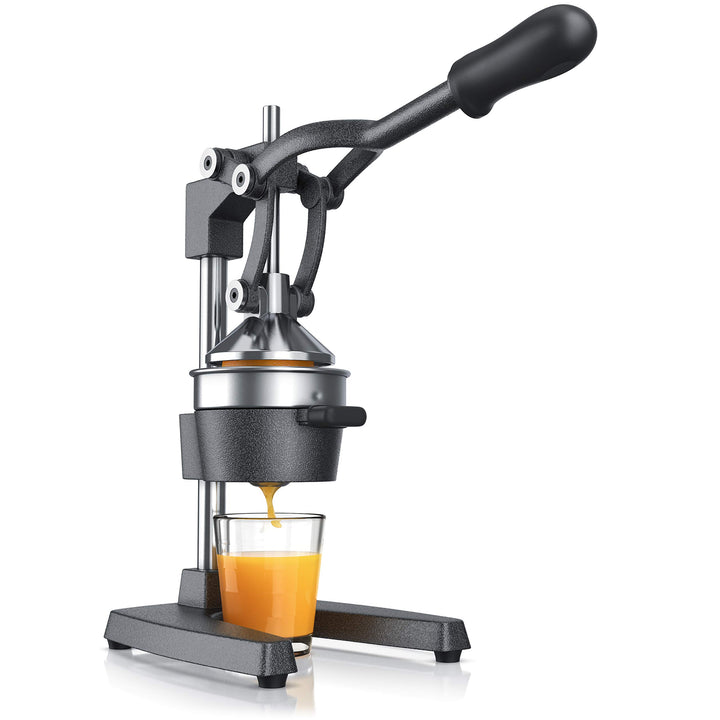 Arendo - Saftpresse - Handentsafter Edelstahl - mechanischer Entsafter – Orangenpresse Zitruspresse