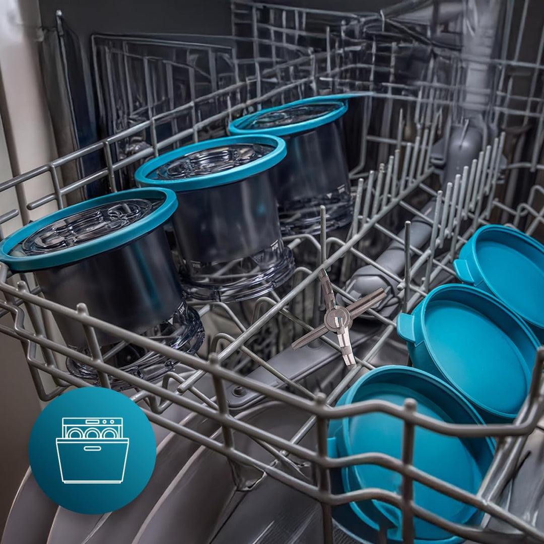 Cecotec Eismaschine Gelatec EasyMove, 5 Programme für Eis, Sorbet, Mix-ins, Slush und Shake, vertika