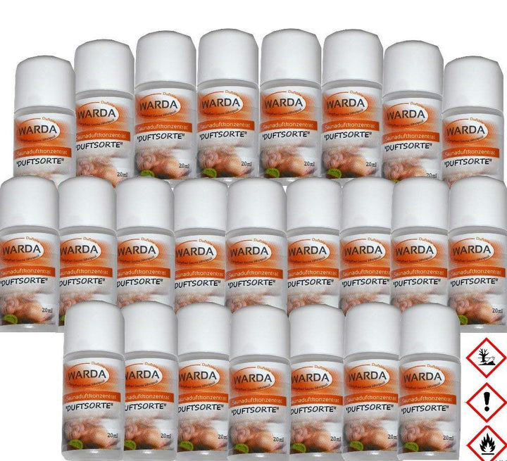 Miniatur-Set zum testen - 24x 20 ml Überraschungspacket Warda Saunaduftkonzentrat