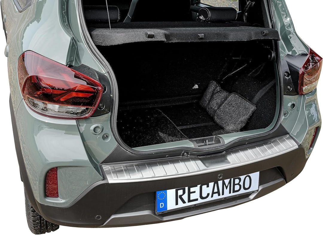 Ladekantenschutz Edelstahl MATT kompatibel für Dacia Spring | BJ ab 2022> | premium Qualität von REC