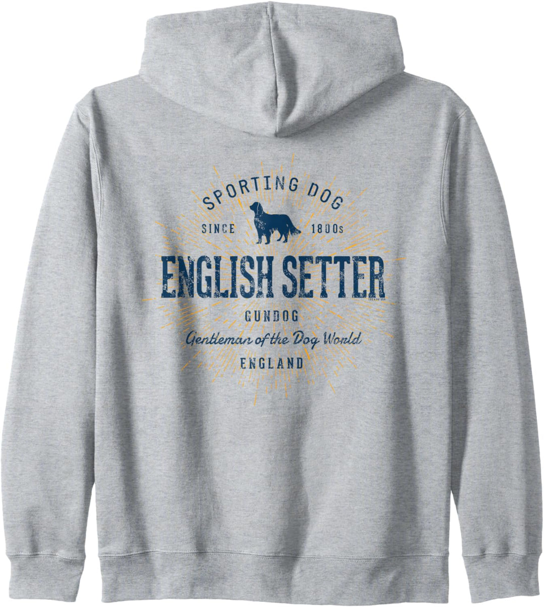 English Setter Vintage English Setter Kapuzenjacke