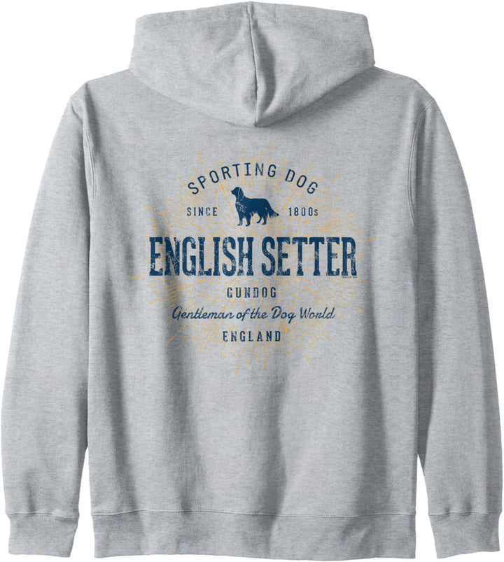 English Setter Vintage English Setter Kapuzenjacke