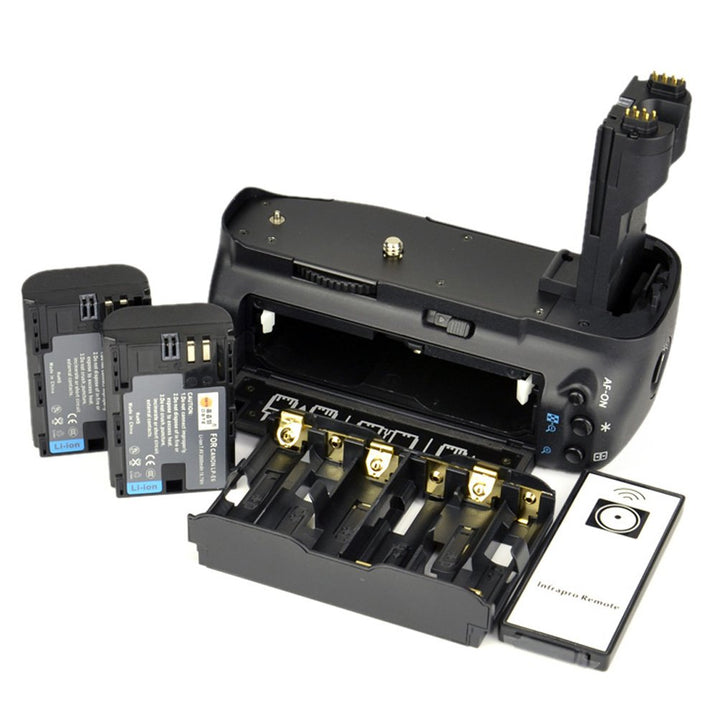 DSTE® Infrarot Fernbedienung Batterie Griff für Canon EOS 7D DSLR Digital Kamera als BG-E7 mit (2 pa