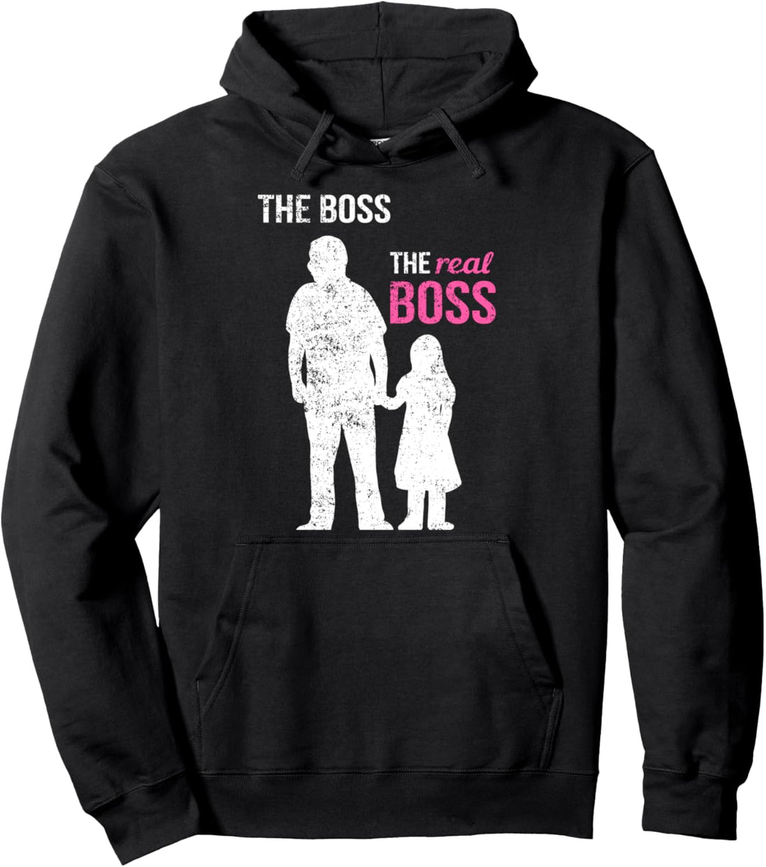 The Real Boss Tochter Mädchen Papa Vater Pullover Hoodie