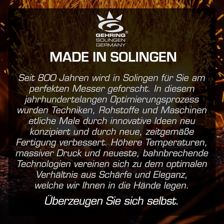 SOLINGEN PREMIUM MYII | Küchenmesser - Messerset, 3-tlg. | Made in Germany, eisgehärtete & scharfe P