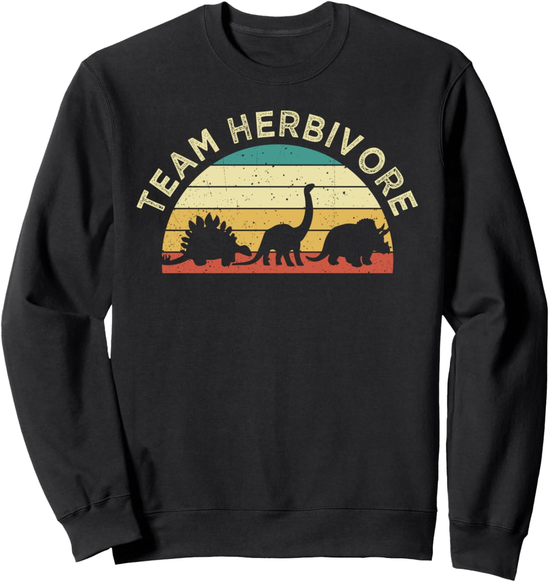 Team Herbivore Dinosaur Vegan Für Vegetarier Sweatshirt