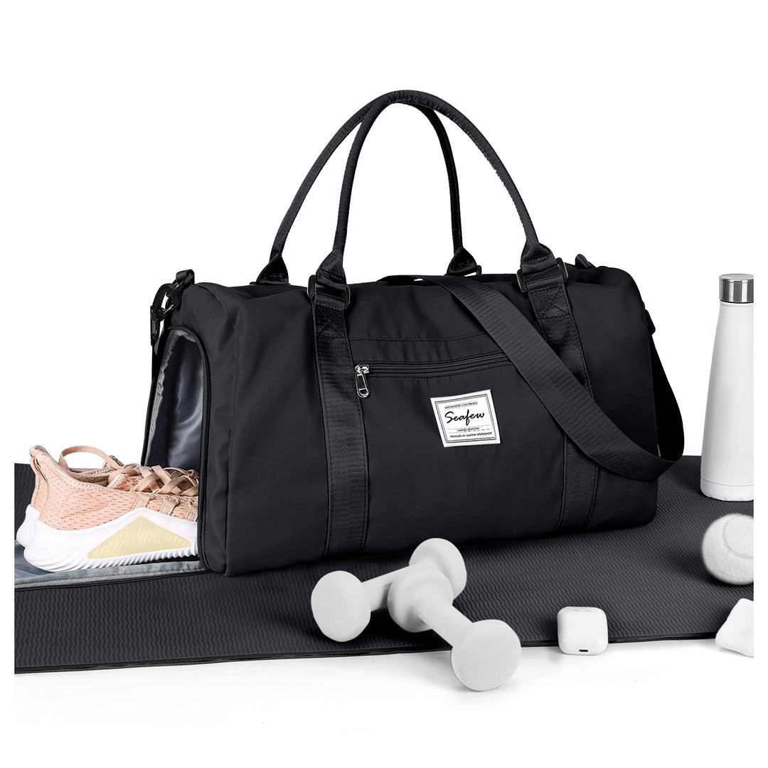 HYC00 Sport Duffel Bag Damen Handgepäck Sporttasche für Damen Herren mit Nassfach &amp; Schuhfach, Reise