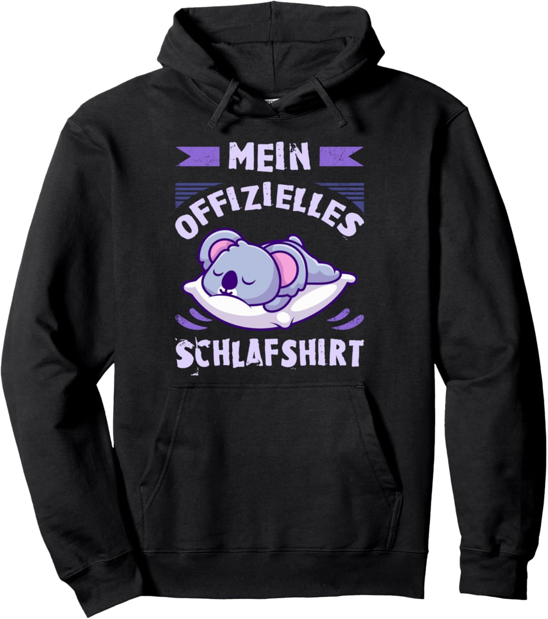 Mein Offizielles Schlafshirt, Pyjama Shirt, Koala Pullover Hoodie