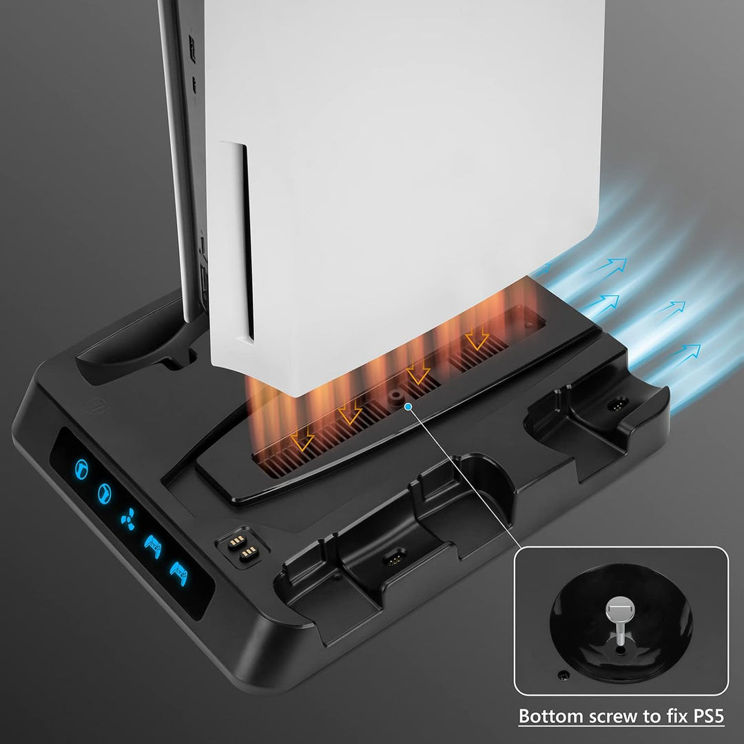 Geekria Ladestation Kompatibel mit PSVR2, PS5, PlayStation VR2 Dual Charging Dock Ladeständer Gamepa
