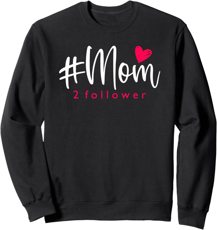 Zur Geburt Mutter Zwillinge Jungs Mädchen #Mom 2 followers Sweatshirt