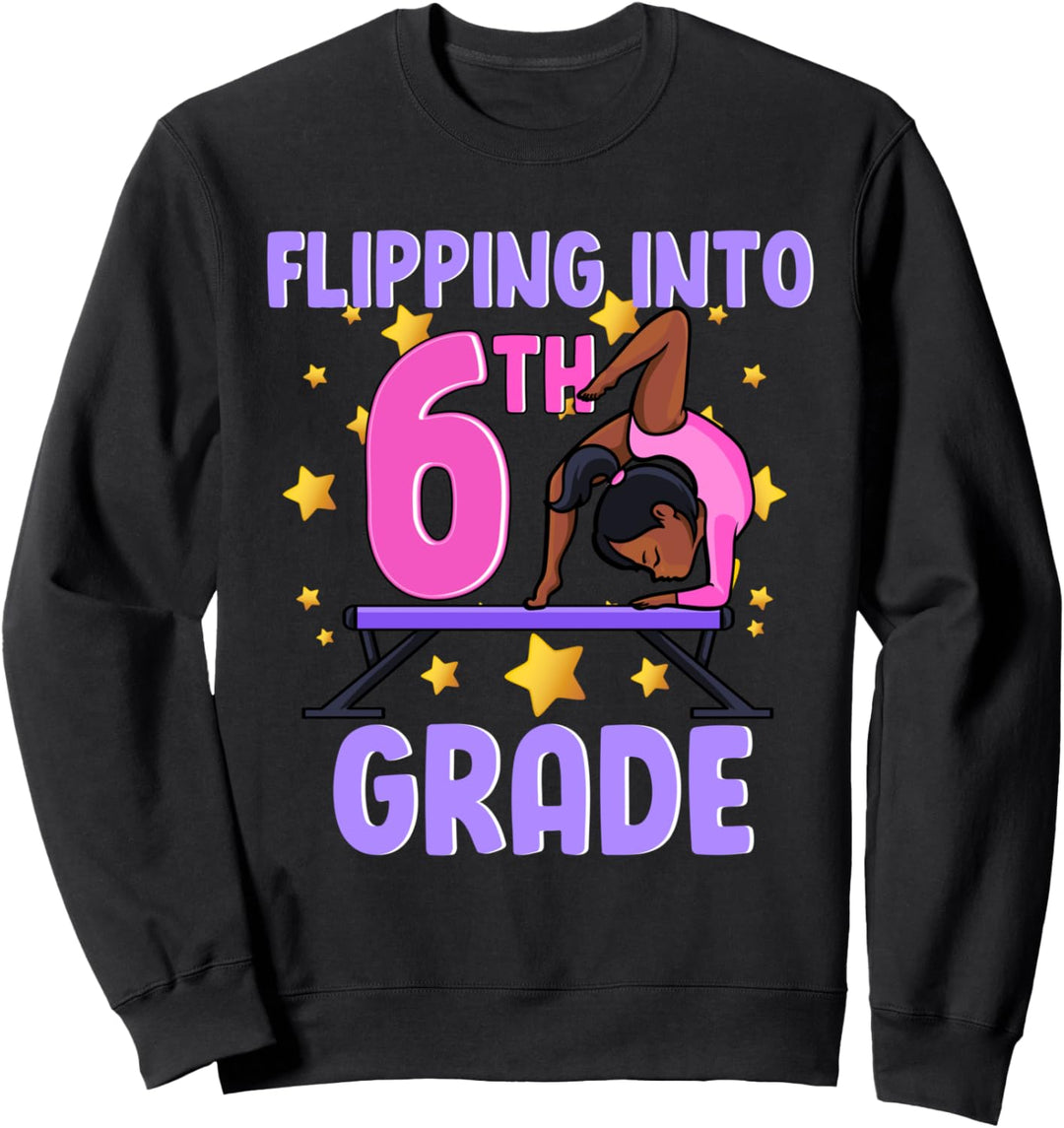 6. Klasse Mädchen Gymnastik Schule Tumbling Kinder Turnerin Sweatshirt