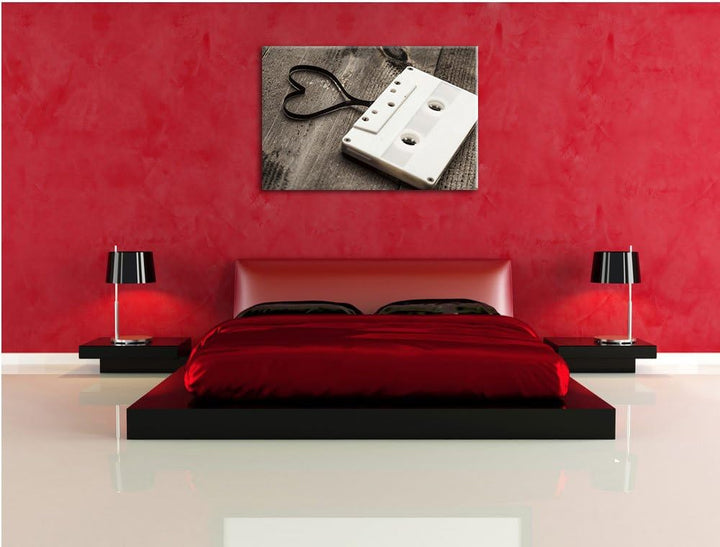 Pixxprint Abstrakte Schallplatte, Leinwandbild, Kunstdruck, Keilrahmen, Motive, Poster, Format:120x8