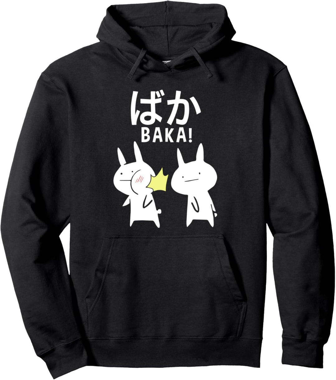 Kawaii Baka Rabbit Ohrfeigen für Otakus, Anime und Manga Pullover Hoodie