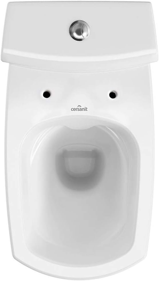 VBChome Keramik Stand WC Toilette Komplett Set Keramik WC- Sitz aus Duroplast mit Absenkautomatik So