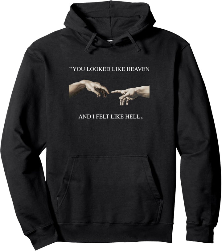 MichelAngelo - Erschaffung von Adam Heaven Hell Kunst Pullover Hoodie
