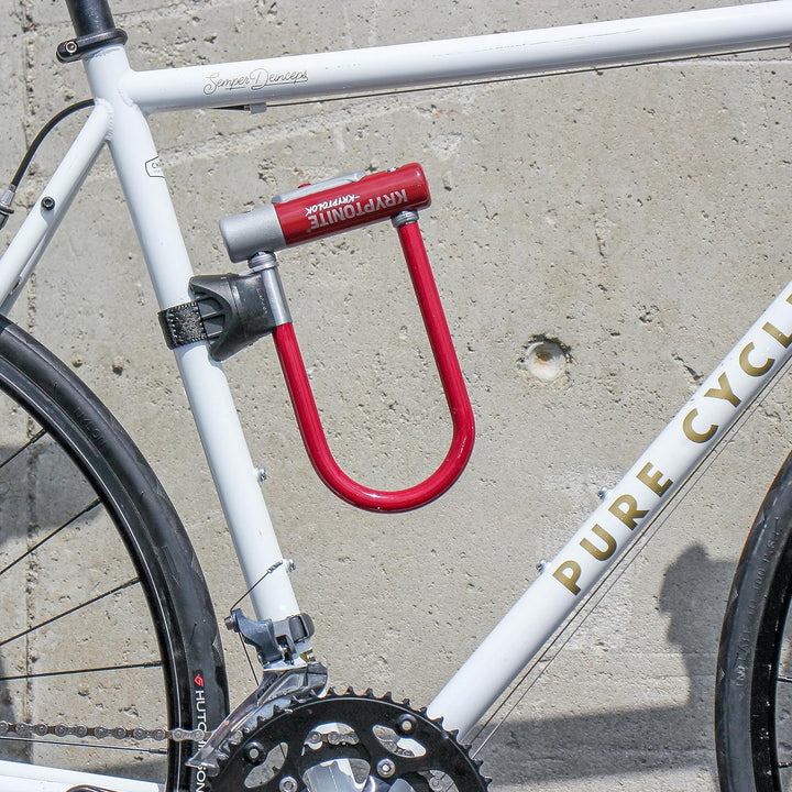 Kryptonite Kryptolok Mini-7 12,7 mm U-Lock Fahrradschloss mit FlexFrame-U Halterung, Unisex-Erwachse