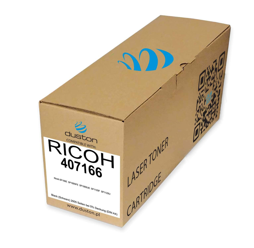 duston 407166 Schwarz Toner kompatibel zu Ricoh SP100E  SP100SFE  SP100SUE  SP112SF  SP112SU