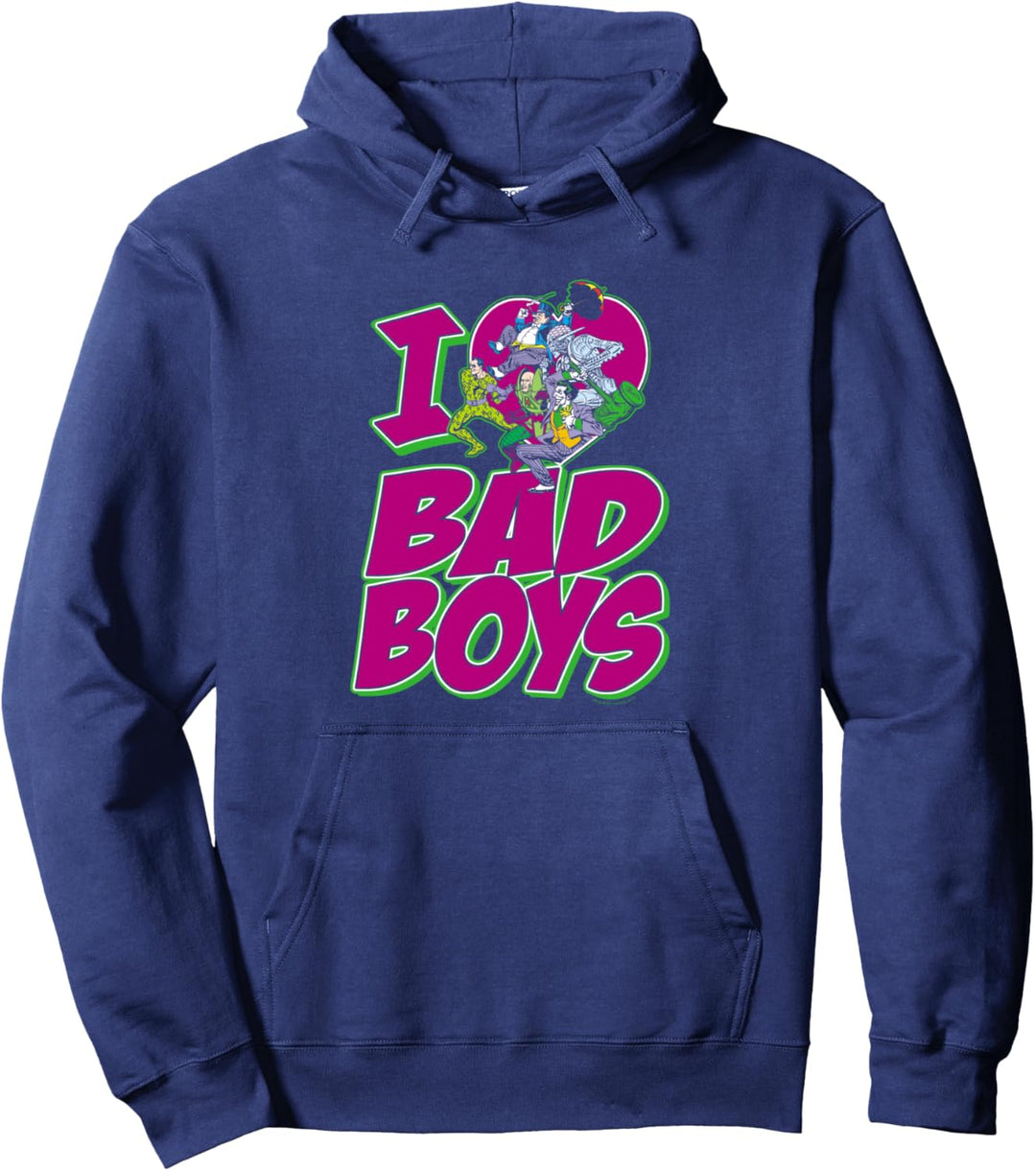 Justice League I Heart Bad Boys Pullover Hoodie