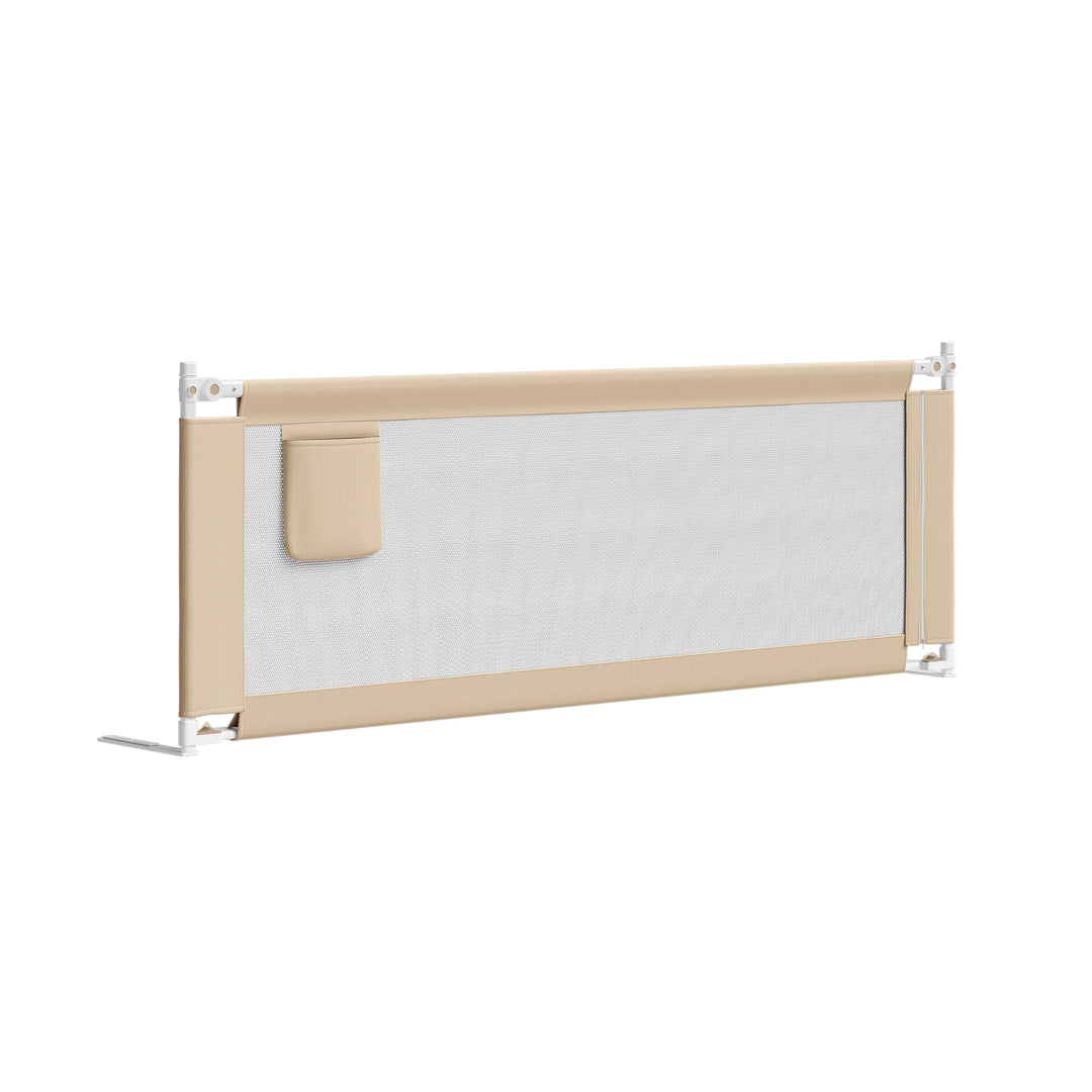 Bellabino Drina Rausfallschutz – Bettschutzgitter 150 cm Beige – Bettgitter höhenverstellbar 69-99 c