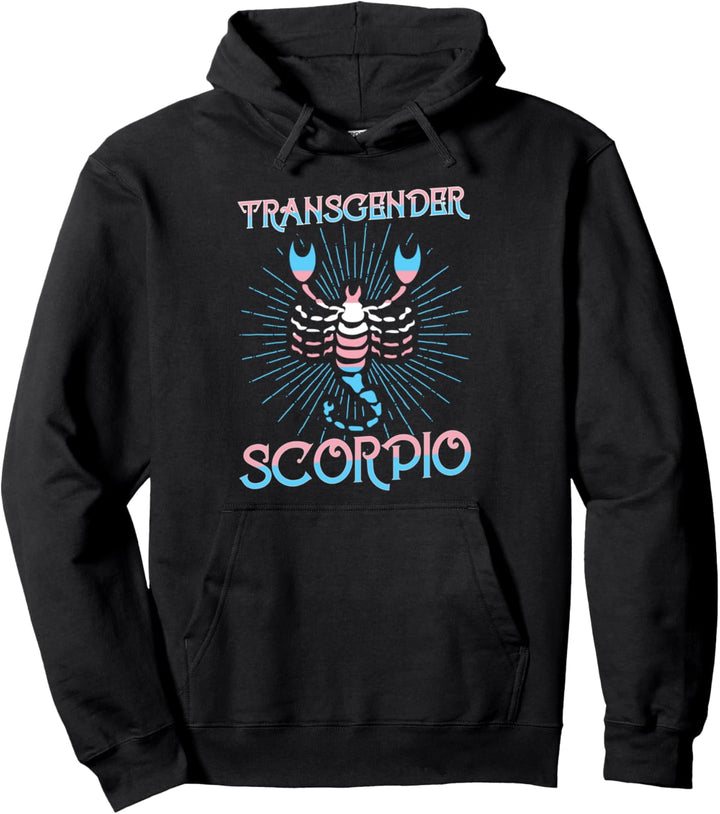 Transgender Scorpio Zodiac Sign Trans Horoscope LGBTQ Pullover Hoodie