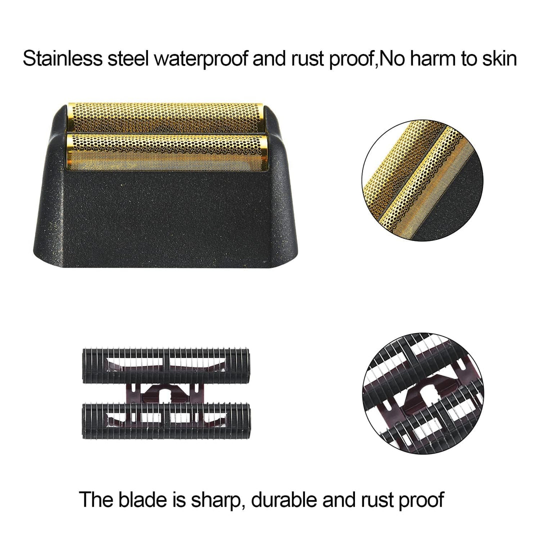 Ersatz Rasierköpfe kompatibel mit Wahl Foil Shaver (Black/2) Schwarz / 2, Schwarz / 2
